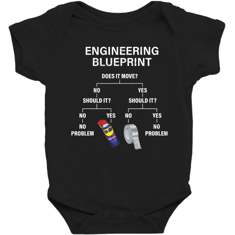 My Engineering Blueprint Engineer Baby Bodysuit by cm-arts | Artistshot