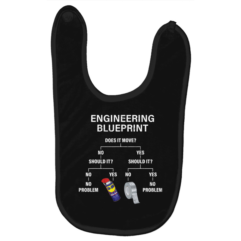 My Engineering Blueprint Engineer Baby Bibs by cm-arts | Artistshot