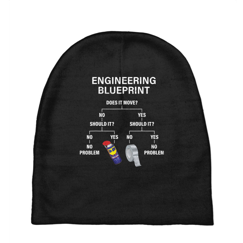 My Engineering Blueprint Engineer Baby Beanies by cm-arts | Artistshot