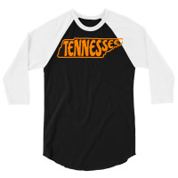 Tennessee Outline In Orange Sweatshirt 3/4 Sleeve Shirt | Artistshot