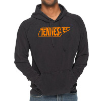 Tennessee Outline In Orange Sweatshirt Vintage Hoodie | Artistshot