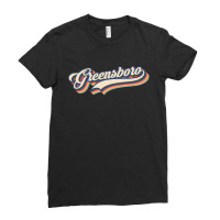 I Love Greensboro City Usa Retro Vintage Ladies Fitted T-shirt | Artistshot