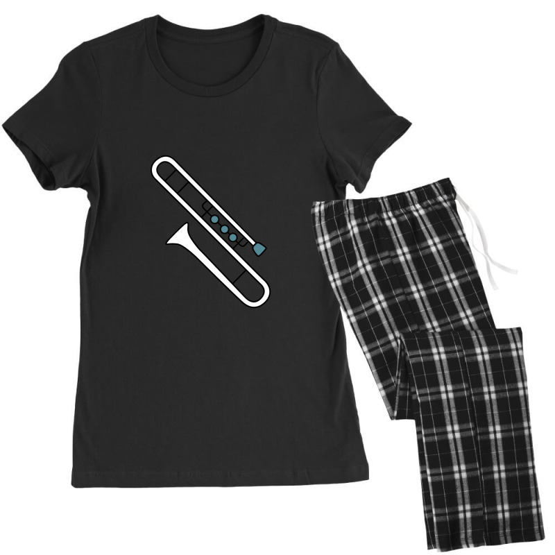 Jazz Trombone Musical Instrument Illustration Women's Pajamas Set by KevinFernandez | Artistshot