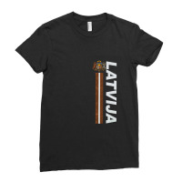 Latvija Latvian Fan Jersey Style Deluxe Ladies Fitted T-shirt | Artistshot