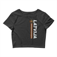 Latvija Latvian Fan Jersey Style Deluxe Crop Top | Artistshot