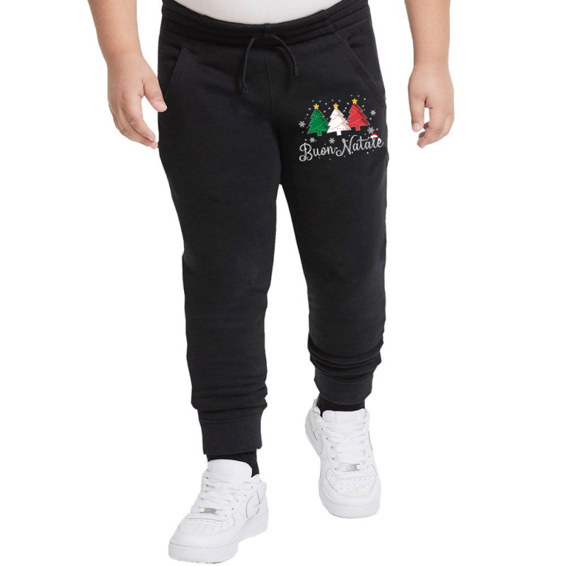 Buon Natale Italian Christmas Tree   Xmas Pullover Hoodie Youth Jogger by cm-arts | Artistshot