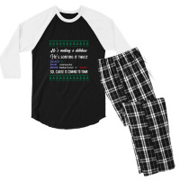 Funny Sql Programmer Database Christmas Admin Dba Men's 3/4 Sleeve Pajama Set | Artistshot