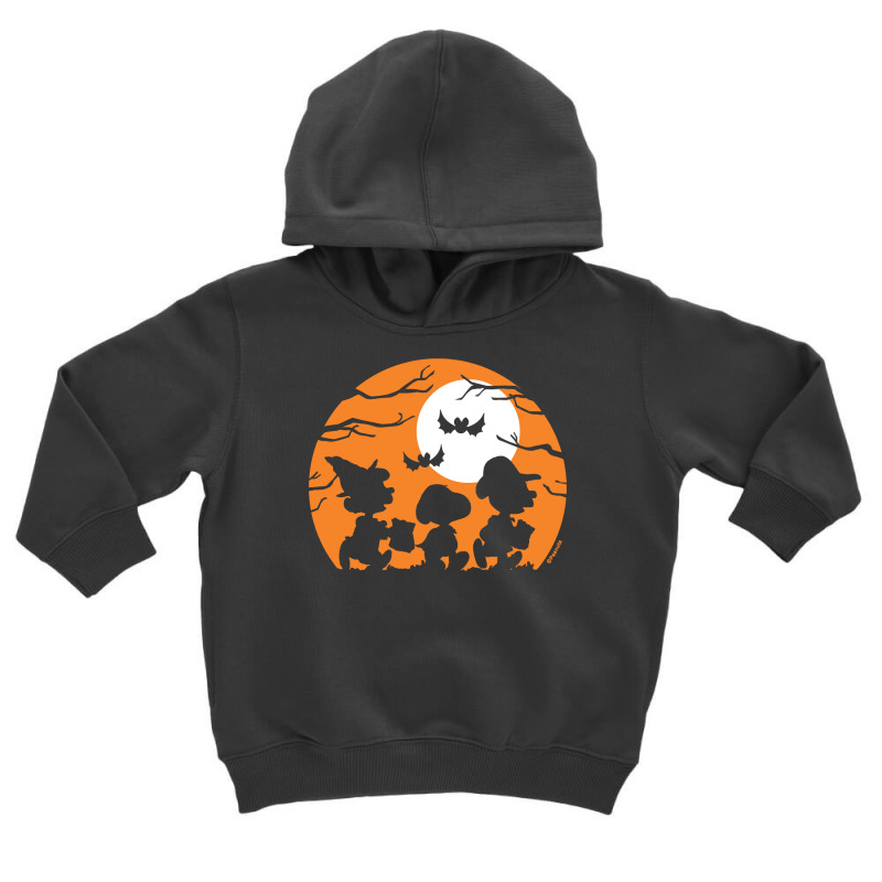 Peanuts  Halloween  Trick Or Treat Silhouettes Toddler Hoodie | Artistshot