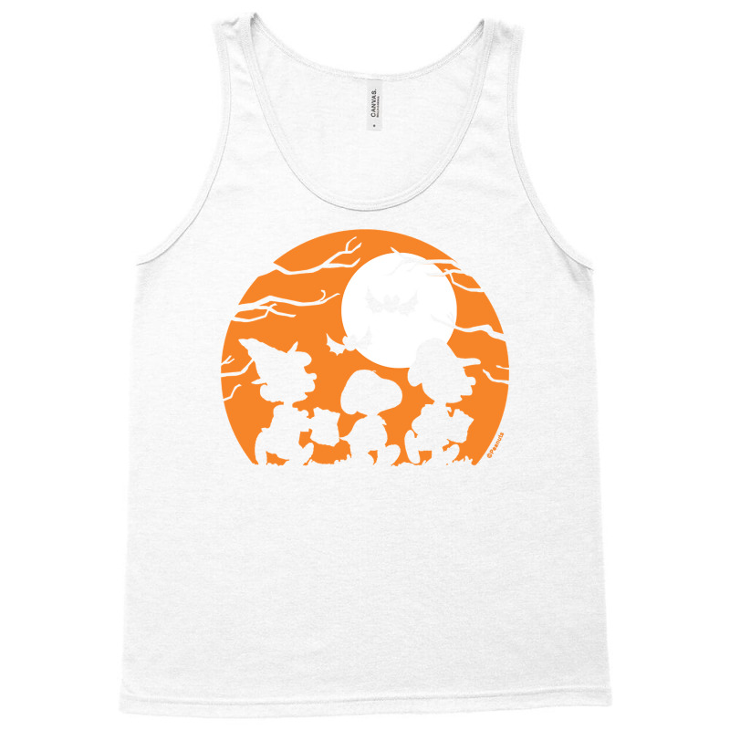 Peanuts  Halloween  Trick Or Treat Silhouettes Tank Top | Artistshot