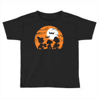 Peanuts  Halloween  Trick Or Treat Silhouettes Toddler T-shirt | Artistshot