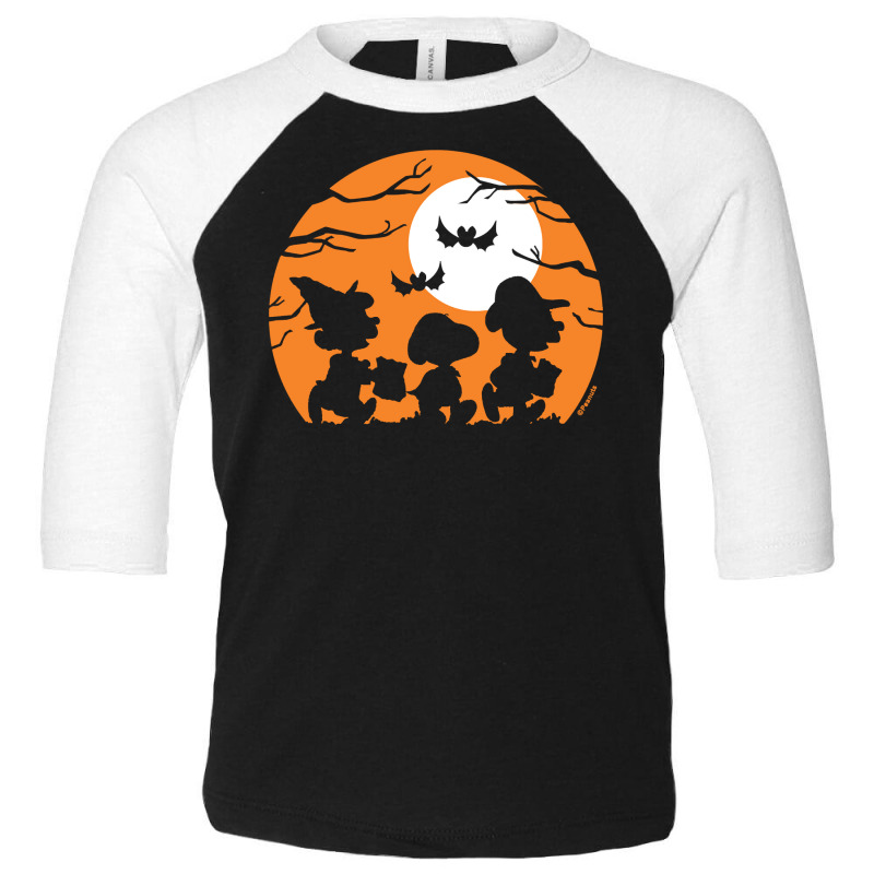 Peanuts  Halloween  Trick Or Treat Silhouettes Toddler 3/4 Sleeve Tee | Artistshot