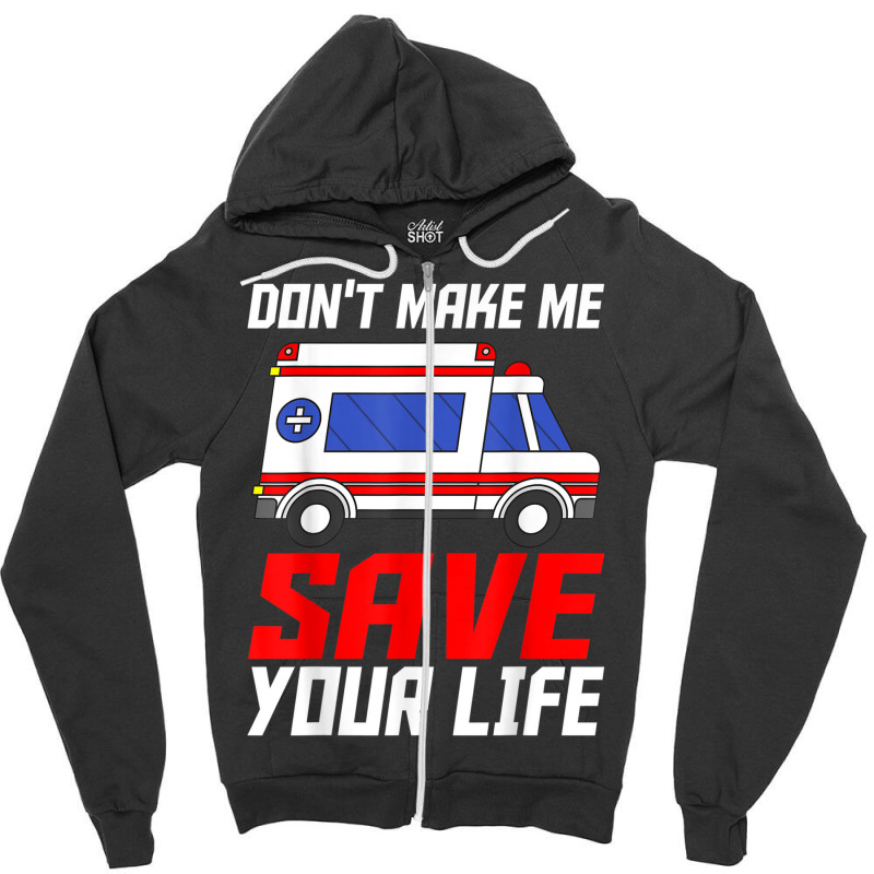 Paramedic Ambulance Attendant Emergency Medical Technician Zipper Hoodie | Artistshot