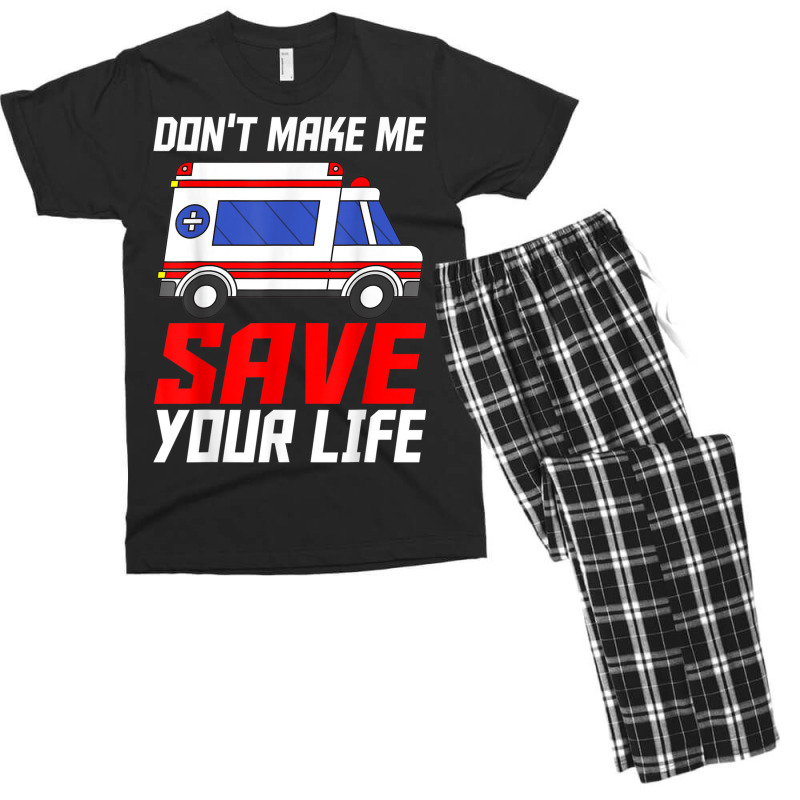 Paramedic Ambulance Attendant Emergency Medical Technician Men's T-shirt Pajama Set | Artistshot