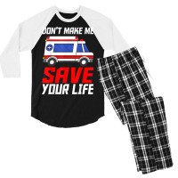 Paramedic Ambulance Attendant Emergency Medical Technician Men's 3/4 Sleeve Pajama Set | Artistshot