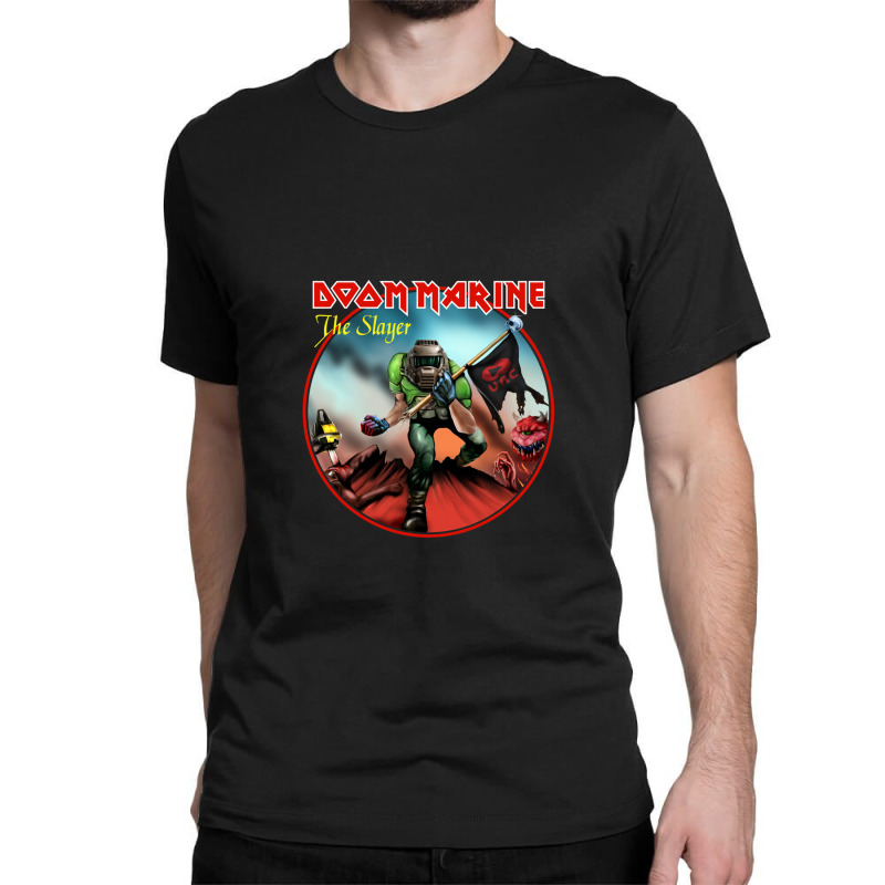 Doom Marine Classic T-shirt by SonyaThompson | Artistshot