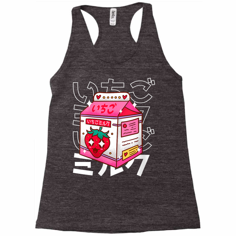 Womens Kawaii Strawberry Flavour Milk Bag V Neck T Shirt Racerback Tank by cm-arts | Artistshot