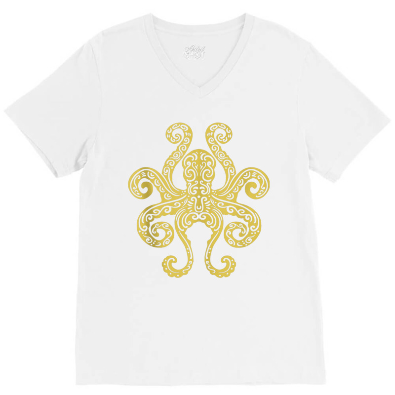 Octopus Tribal Art Marine Ocean Life Tank Top V-neck Tee | Artistshot