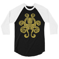 Octopus Tribal Art Marine Ocean Life Tank Top 3/4 Sleeve Shirt | Artistshot