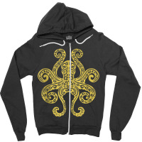 Octopus Tribal Art Marine Ocean Life Tank Top Zipper Hoodie | Artistshot