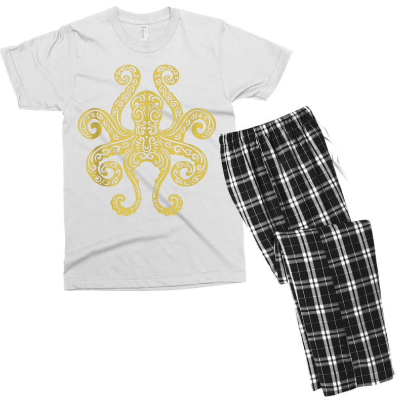 Octopus Tribal Art Marine Ocean Life Tank Top Men's T-shirt Pajama Set | Artistshot