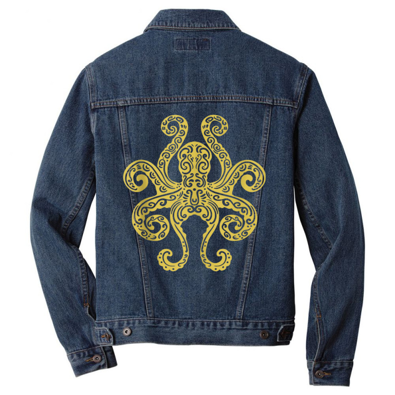 Octopus Tribal Art Marine Ocean Life Tank Top Men Denim Jacket | Artistshot