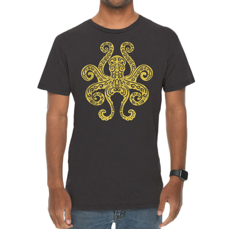 Octopus Tribal Art Marine Ocean Life Tank Top Vintage T-shirt | Artistshot