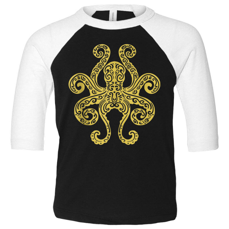 Octopus Tribal Art Marine Ocean Life Tank Top Toddler 3/4 Sleeve Tee | Artistshot