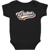 I Love Gretna City Usa Retro Vintage Baby Bodysuit | Artistshot