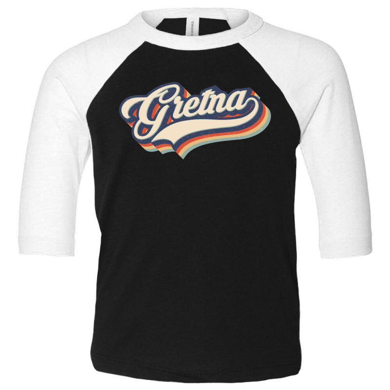 I Love Gretna City Usa Retro Vintage Toddler 3/4 Sleeve Tee by HydraAntBoxing | Artistshot