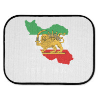 Iran Flag Map Lion Sun Sword Free Iran Support Women Of Iran Long Slee Rear Car Mat | Artistshot