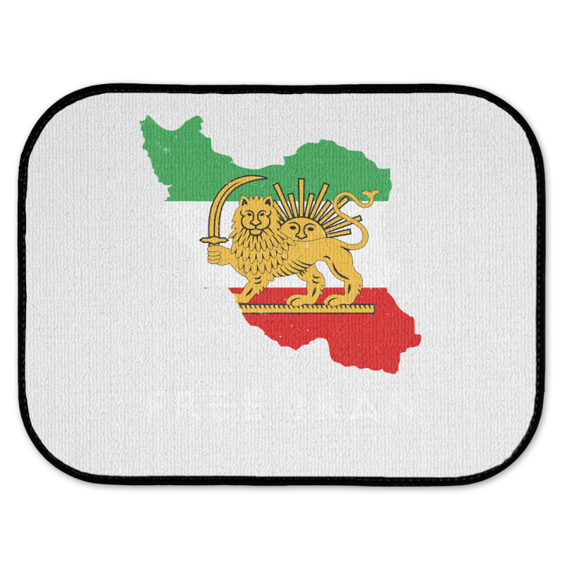 Iran Flag Map Lion Sun Sword Free Iran Support Women Of Iran Long Slee Rear Car Mat | Artistshot