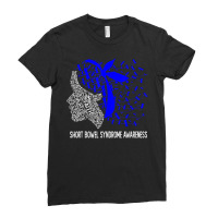 Women Gifts We Wear Blue For Short Bowel Syndrome Awareness T Shirt Ladies Fitted T-shirt | Artistshot