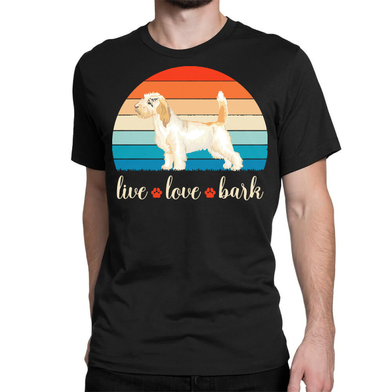 Petit Basset Griffon Vendeen T  Shirt Live Love Bark Petit Basset Grif Classic T-shirt by geffertz | Artistshot