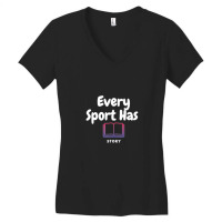 Every Sport Has A Story (story Book) Women's V-neck T-shirt | Artistshot