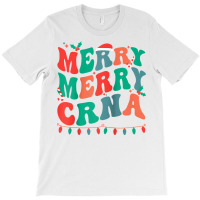 Merry Certified Registered Nurse Anesthetist Christmas Raglan Baseball T-shirt | Artistshot