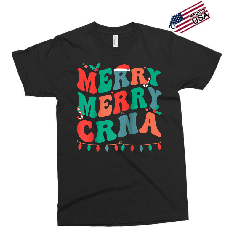 Merry Certified Registered Nurse Anesthetist Christmas Raglan Baseball Exclusive T-shirt | Artistshot