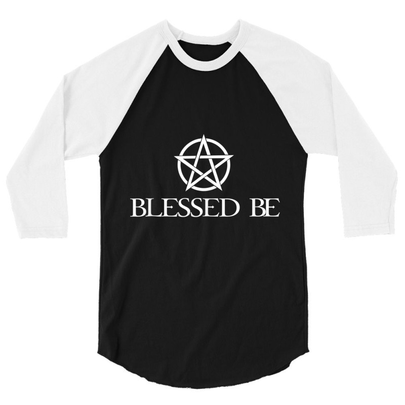 Blessed Be Pentagram Witchcraft Wiccan Witch 3/4 Sleeve Shirt by cm-arts | Artistshot