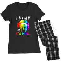 I Licked It So It's Mine Lesbian Gay Pride Lgbt Flag Women's Pajamas Set | Artistshot