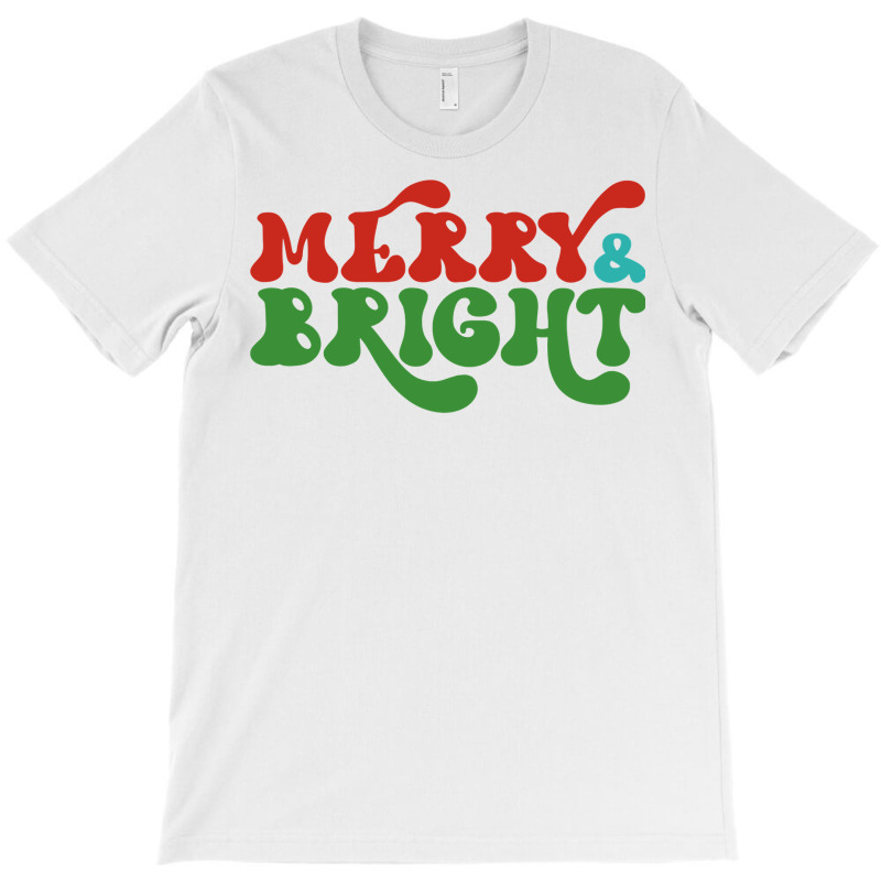 Merry And Bright Stars Christmas Long Sleeve T Shirt T-Shirt by pofijinashu | Artistshot