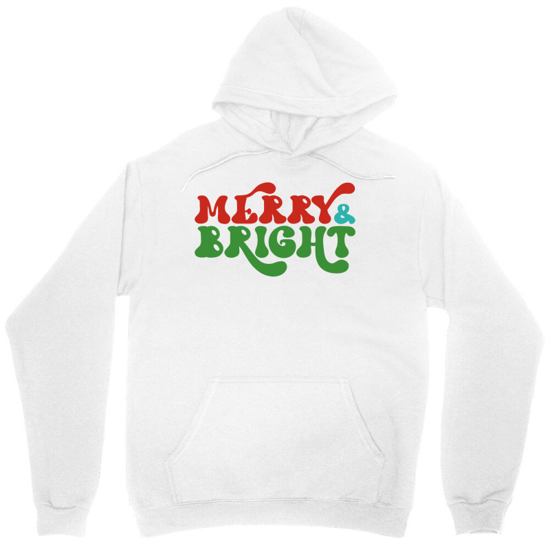 Merry And Bright Stars Christmas Long Sleeve T Shirt Unisex Hoodie by pofijinashu | Artistshot