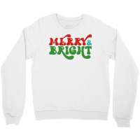 Merry And Bright Stars Christmas Long Sleeve T Shirt Crewneck Sweatshirt | Artistshot