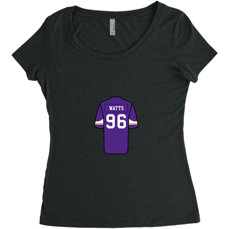 Armon Watts Jersey 1 Women's Triblend Scoop T-shirt by JasonGruver | Artistshot