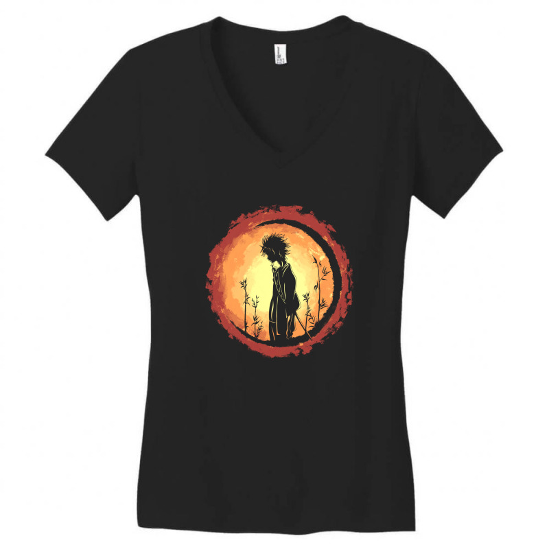 Free Style Samurai Women's V-Neck T-Shirt by petterart | Artistshot