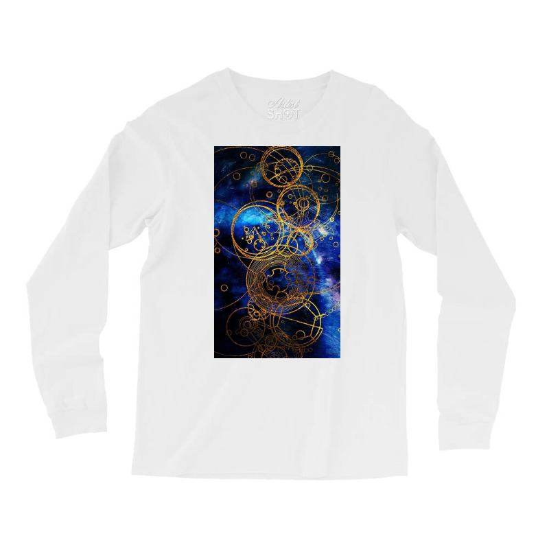 Time Lord Writing (blue) Long Sleeve Shirts by Pellejnkuh | Artistshot