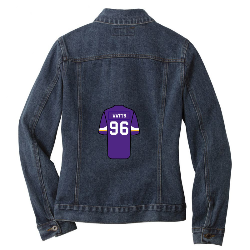 Armon Watts Jersey 1 Ladies Denim Jacket by JimmyHubbard | Artistshot