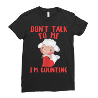 Woman Crochet Knitting Wool Don't Talk To Me I'm Counting Ladies Fitted T-shirt | Artistshot