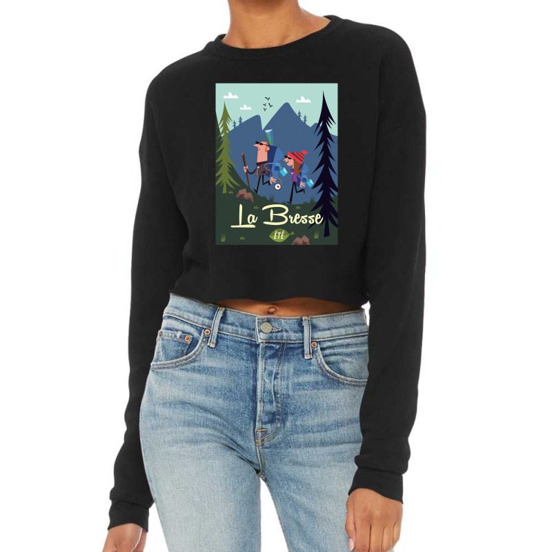 La Bresse Poster Cropped Sweater by CrystalDeaton | Artistshot