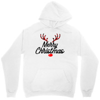 Merry Christmas Reindeer Red Plaid Family Pajama Holiday Long Sleeve T Unisex Hoodie | Artistshot