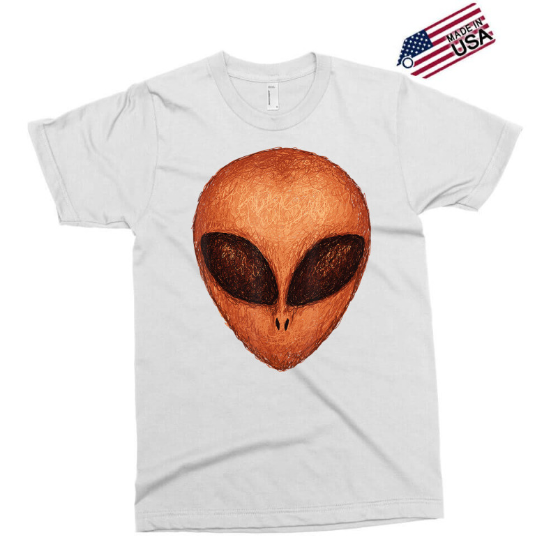 Huge Brown Alien Head Artsy Artistic Style Ufo Exclusive T-shirt | Artistshot