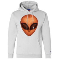 Huge Brown Alien Head Artsy Artistic Style Ufo Champion Hoodie | Artistshot